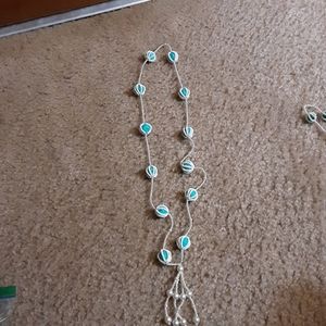 Vintage pearl crochet necklace.